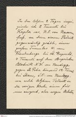 Nachlass Franz Steindachner, Brief von Josef Szombathy an Franz Steindachner (12.08.1905), Inv.Nr. 534.06, Seite 2